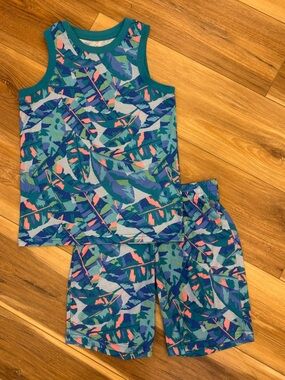 Girls 8 Shorts and Tank Pajama Set